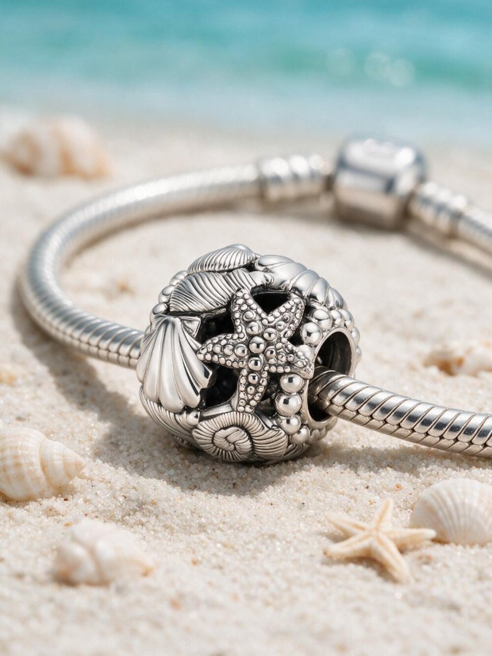 Openwork Starfish & Shells Charm - Picture 6 of 12